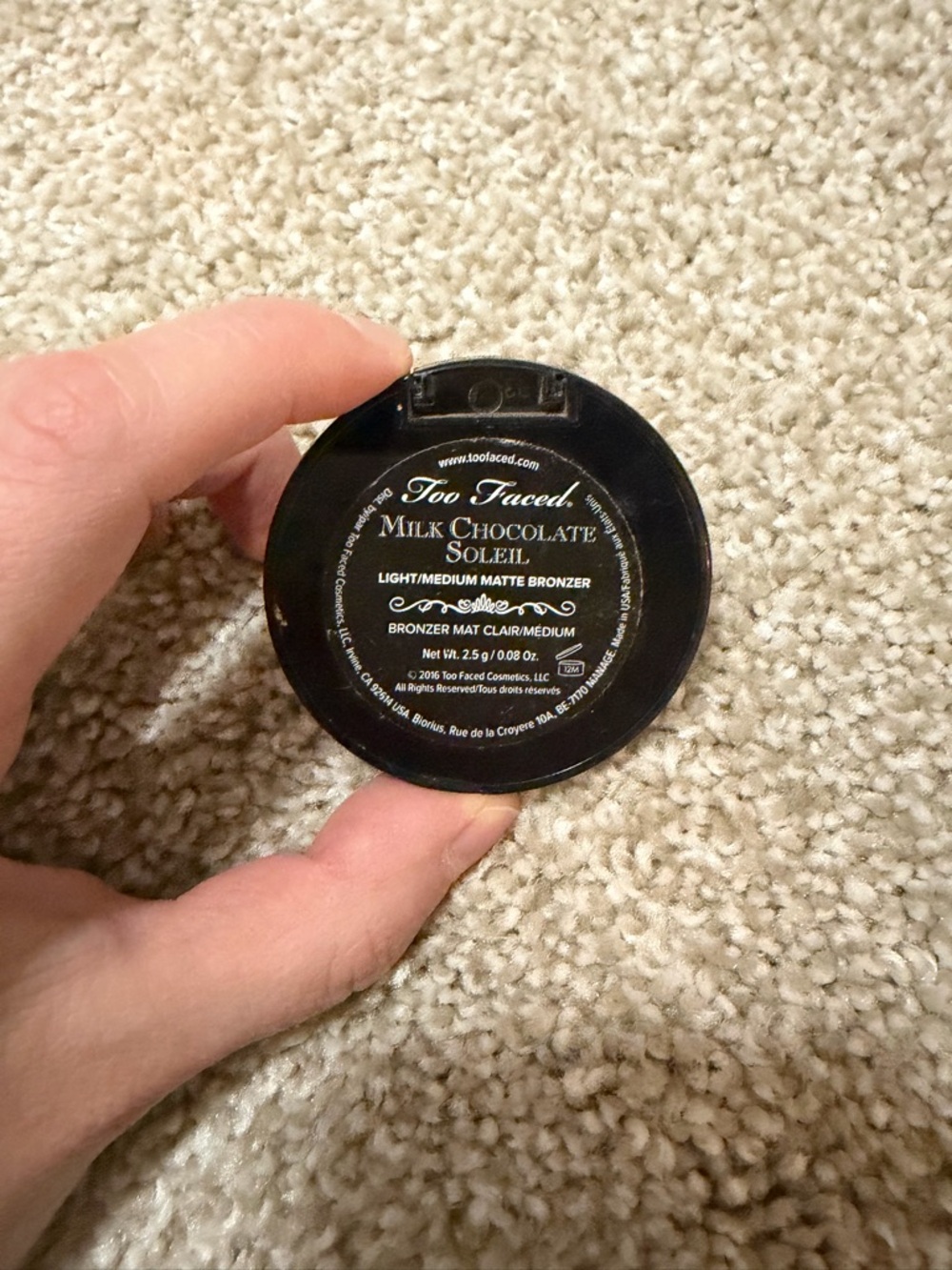 Too Faced milk chocolate bronzer